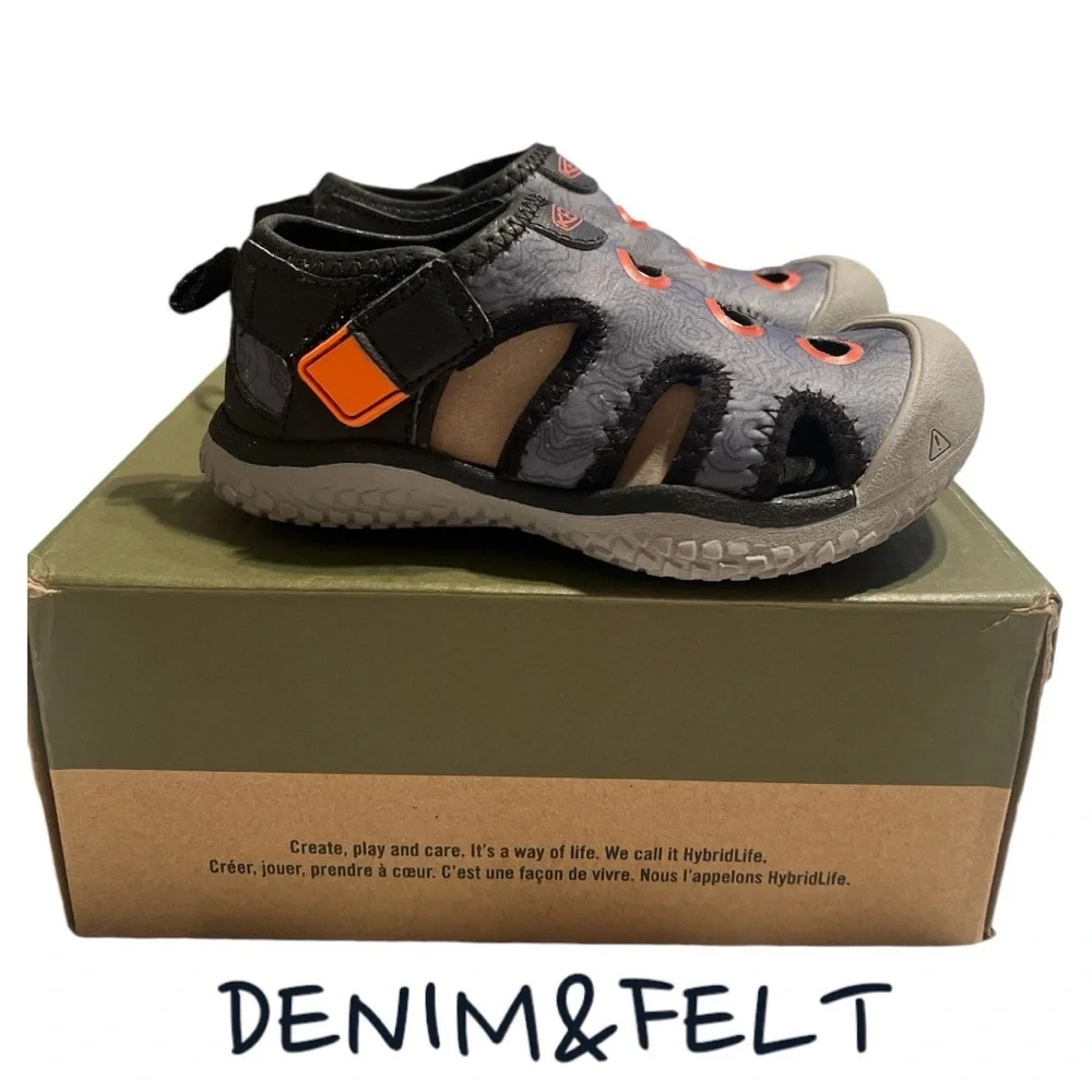 KEEN‎ Unisex-Child Stingray Closed Toe Water Sandals/Shoes | NEW/NIB!!🩶🌊