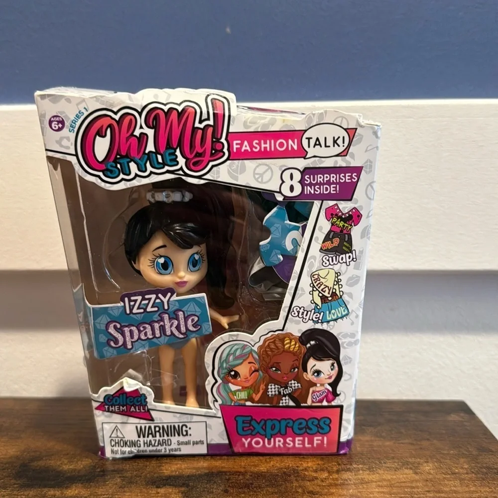 Oh My! Style doll - Izzy Sparkle - White with blue eyes brown hair - series 1