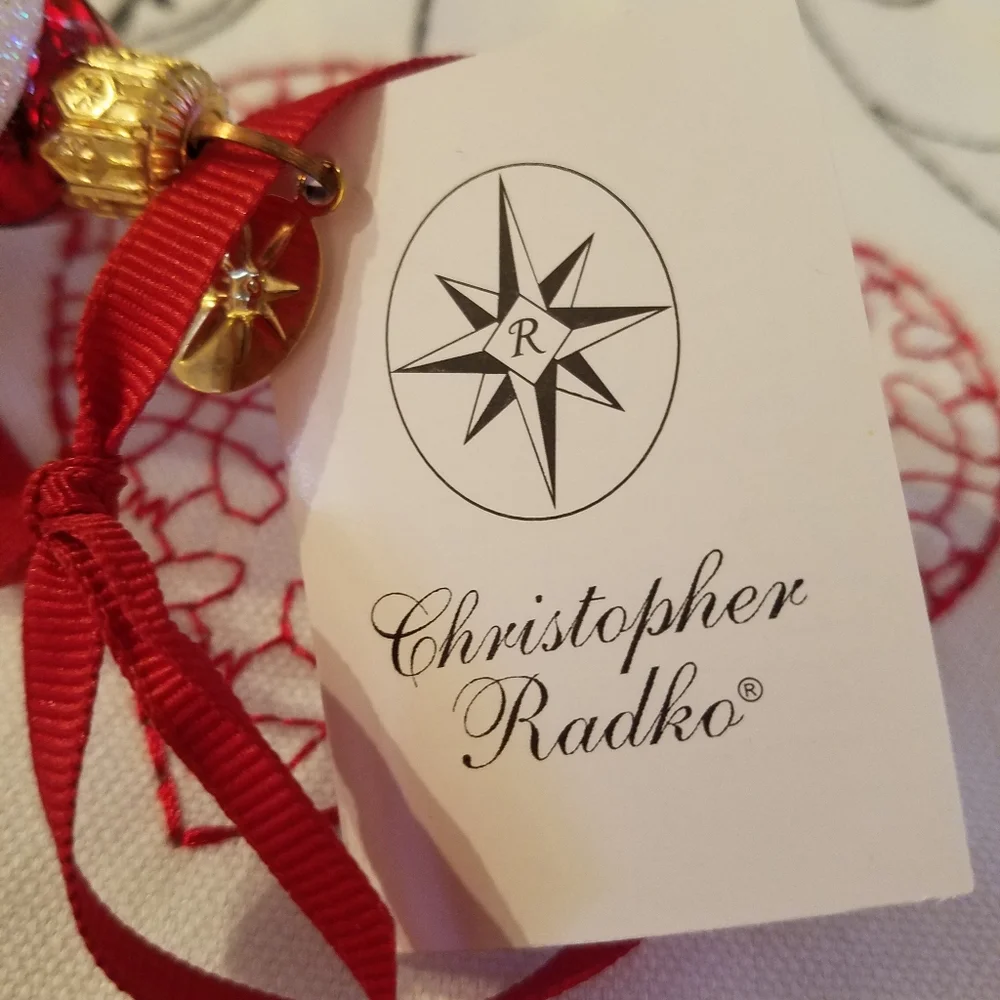 Christopher Radko Santa Claus Joy Ornament with tags