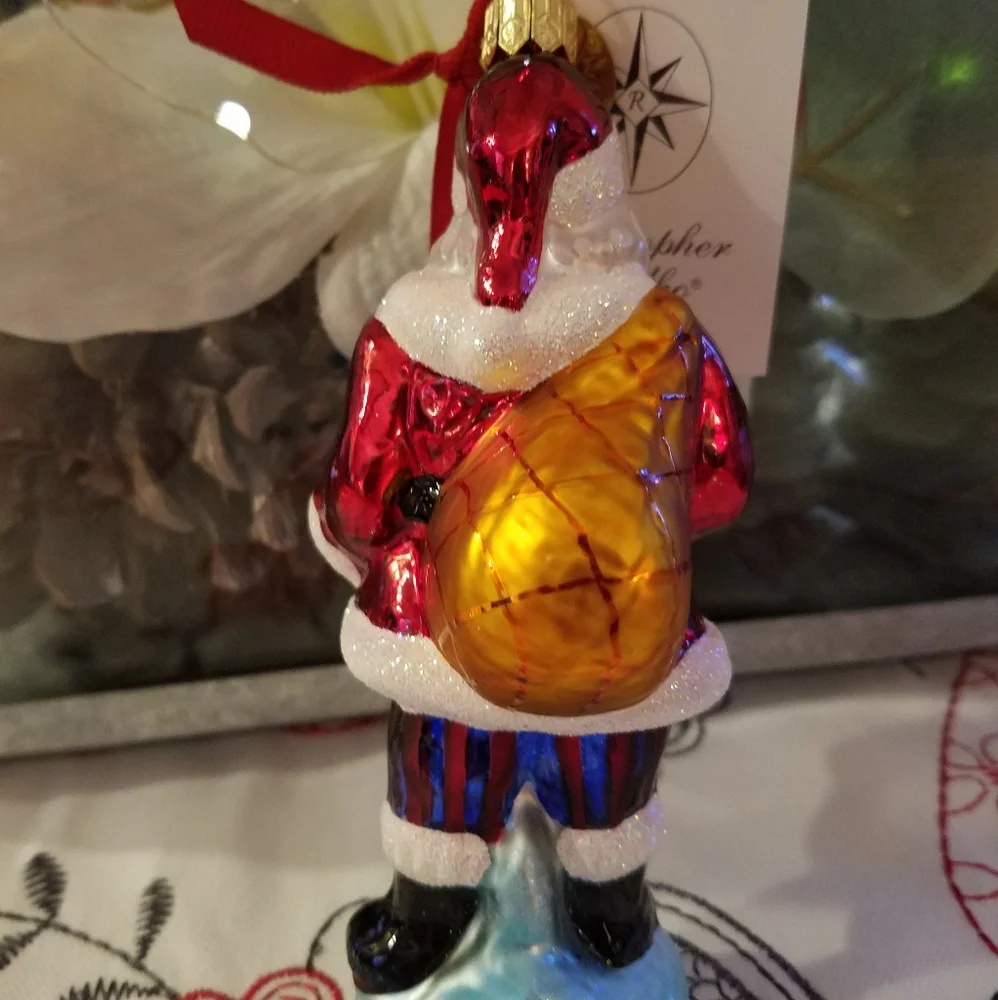 Christopher Radko Santa Claus Joy Ornament with tags