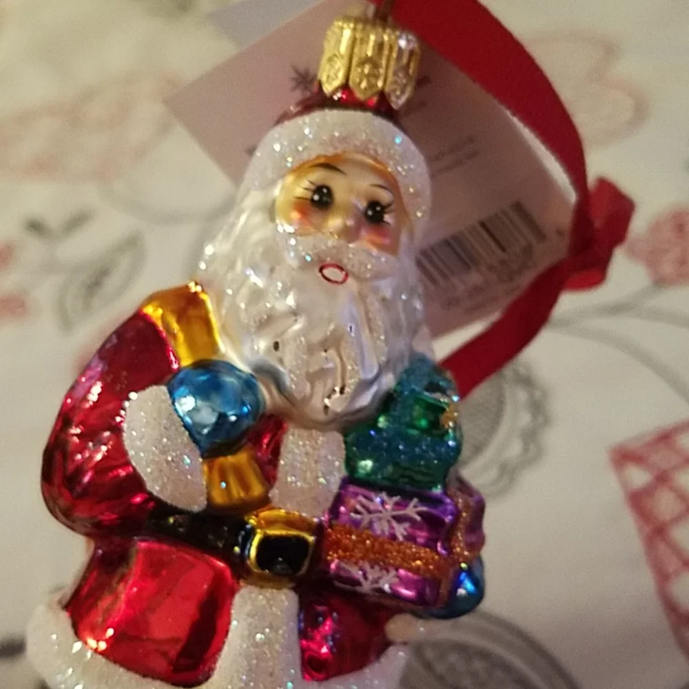 Christopher Radko Santa Claus Joy Ornament with tags