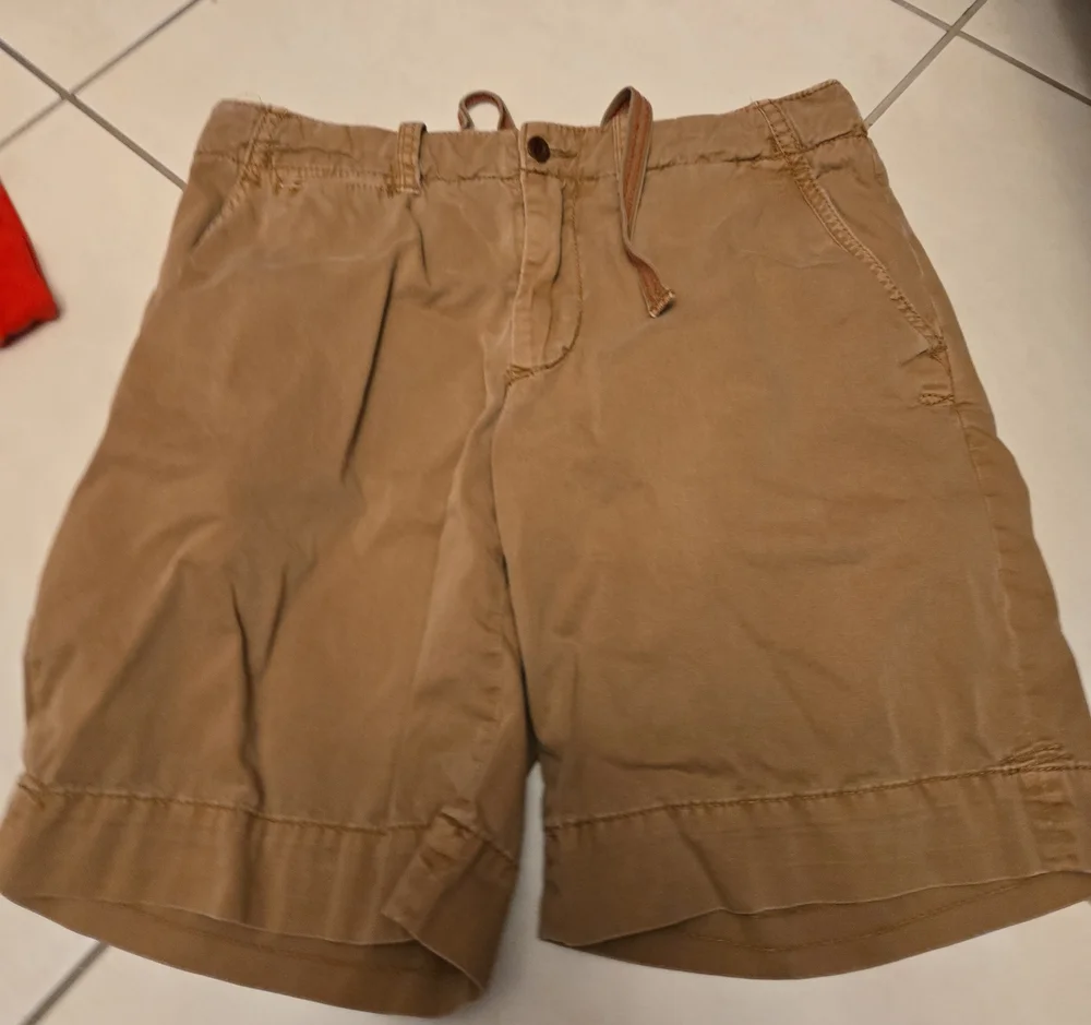 Polo by Ralph Lauren Men's Tan Flat-Front Cotton Shorts
