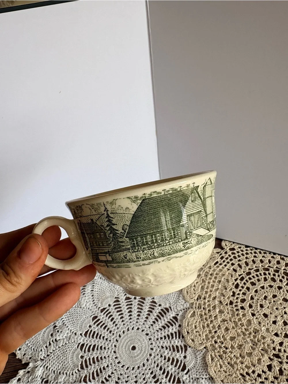 Vintage teacup featuring