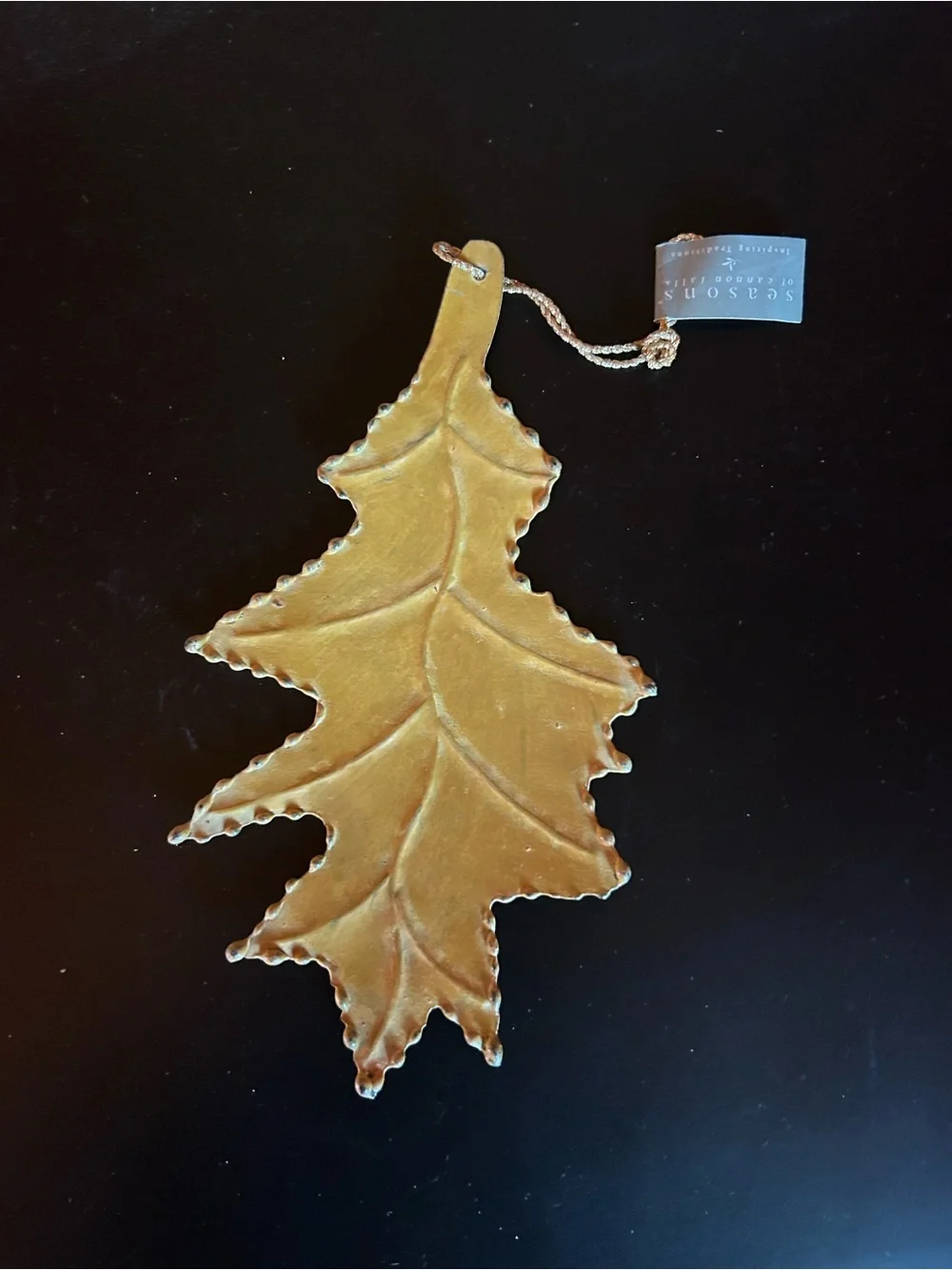 Gold Metal Leaf 🍁  Ornament