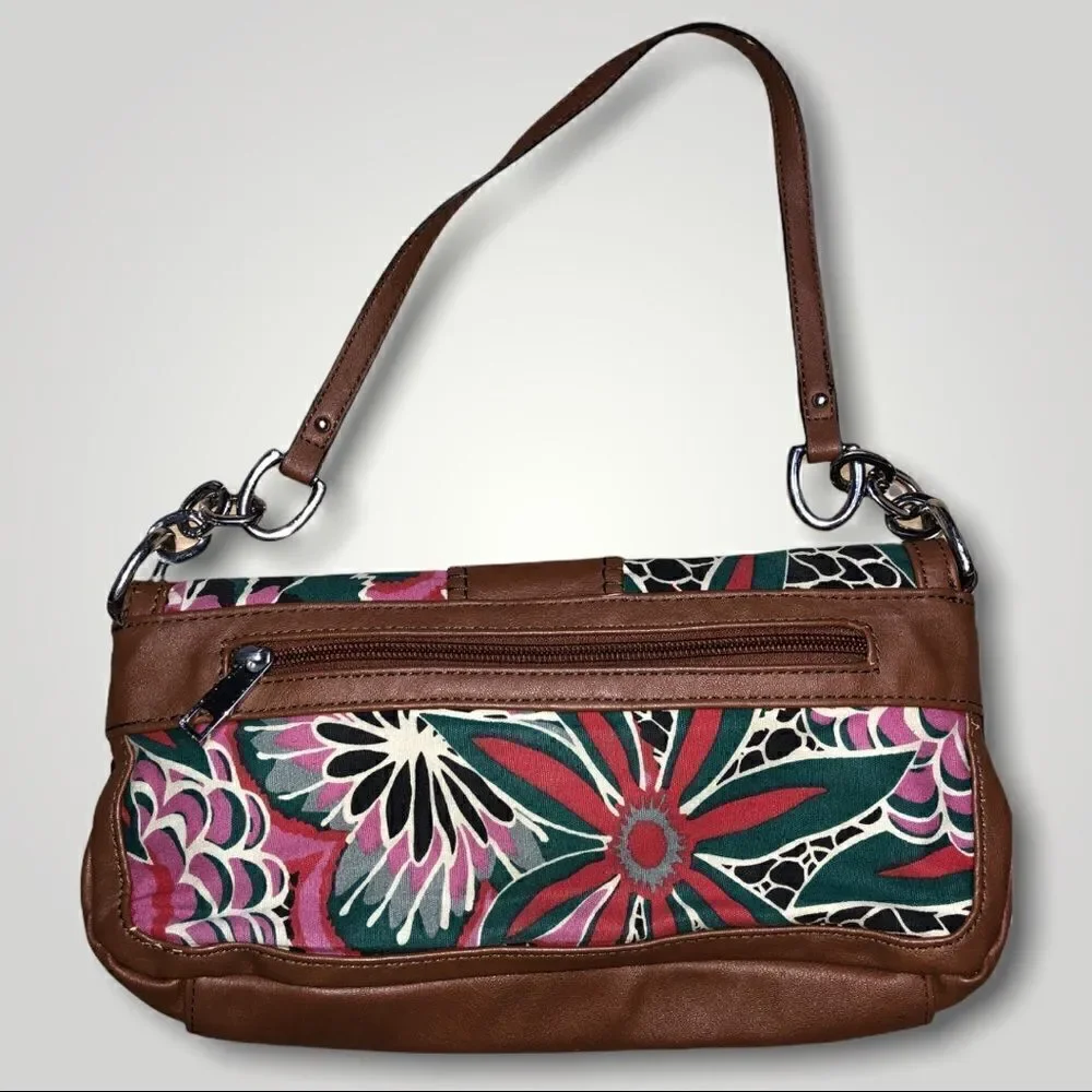 Kate Landry Shoulder Bag Canvas & Leather