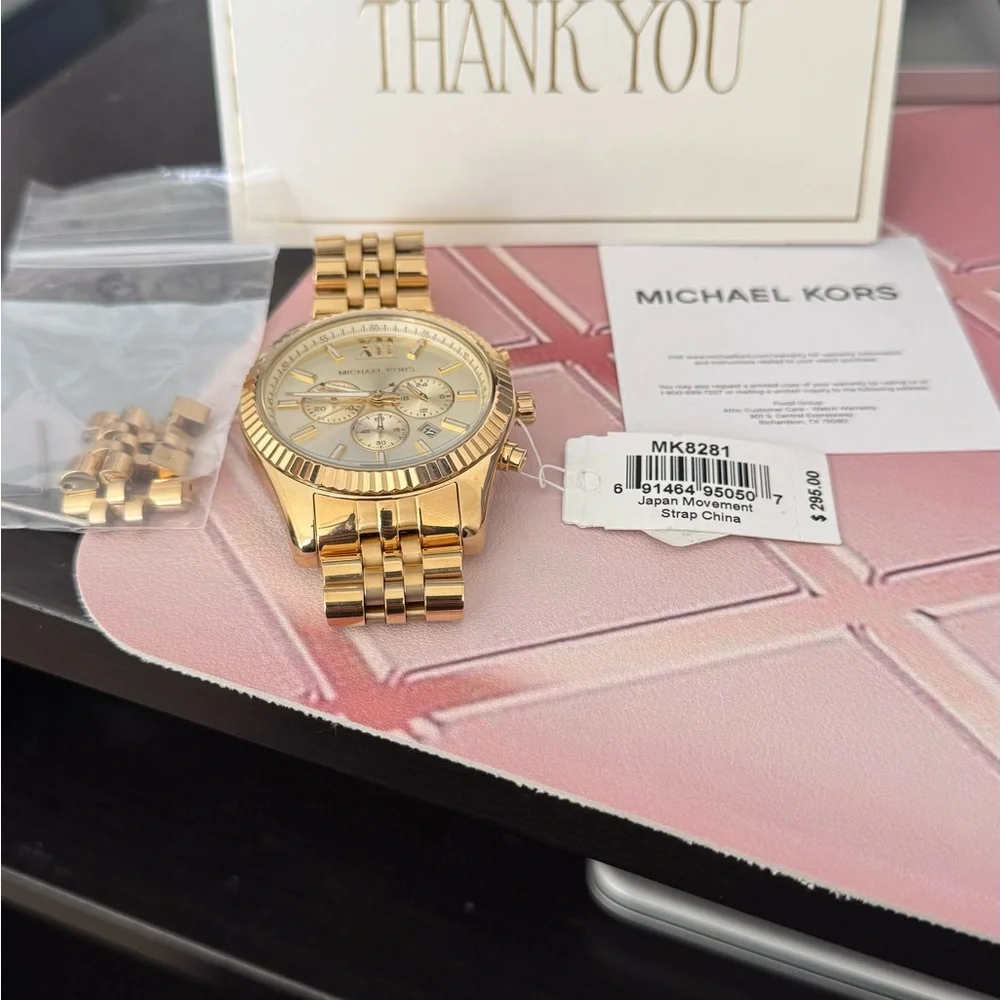 Michael Kors gold tone