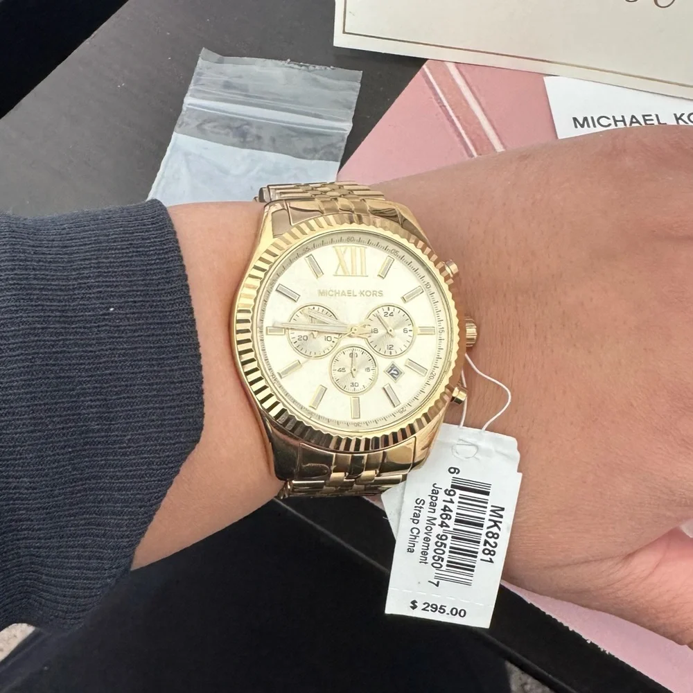 Michael Kors gold tone