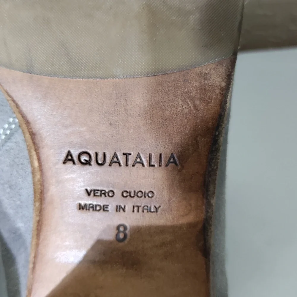 Aquatalia grey suede