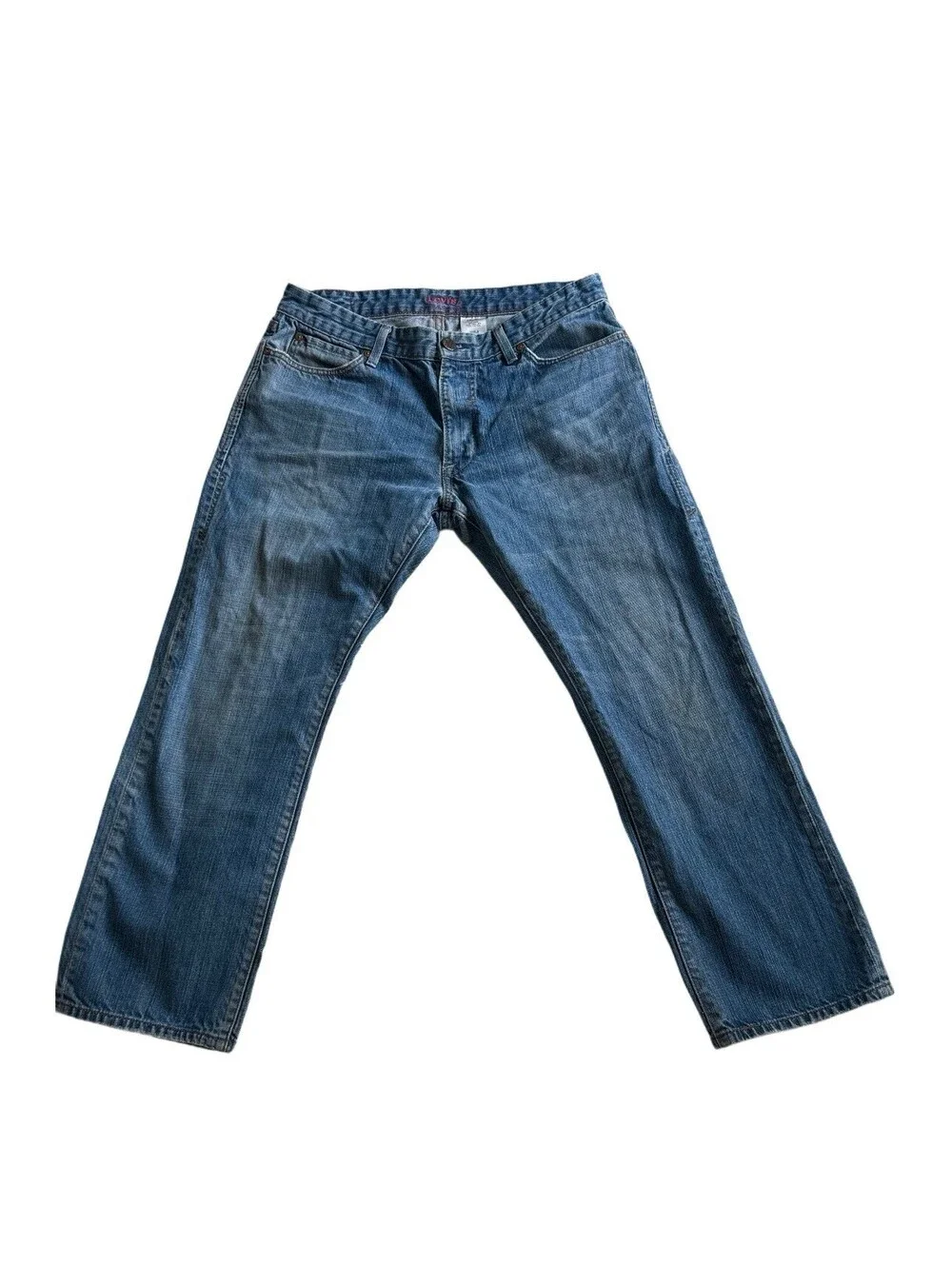 Levi’s Red Collection Men’s Slim Straight Jeans W36 L30 Blue 100% Cotton