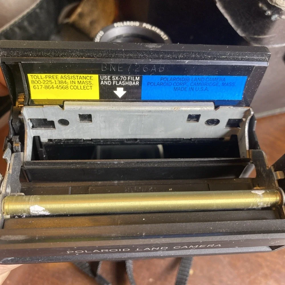 Polaroid was leather