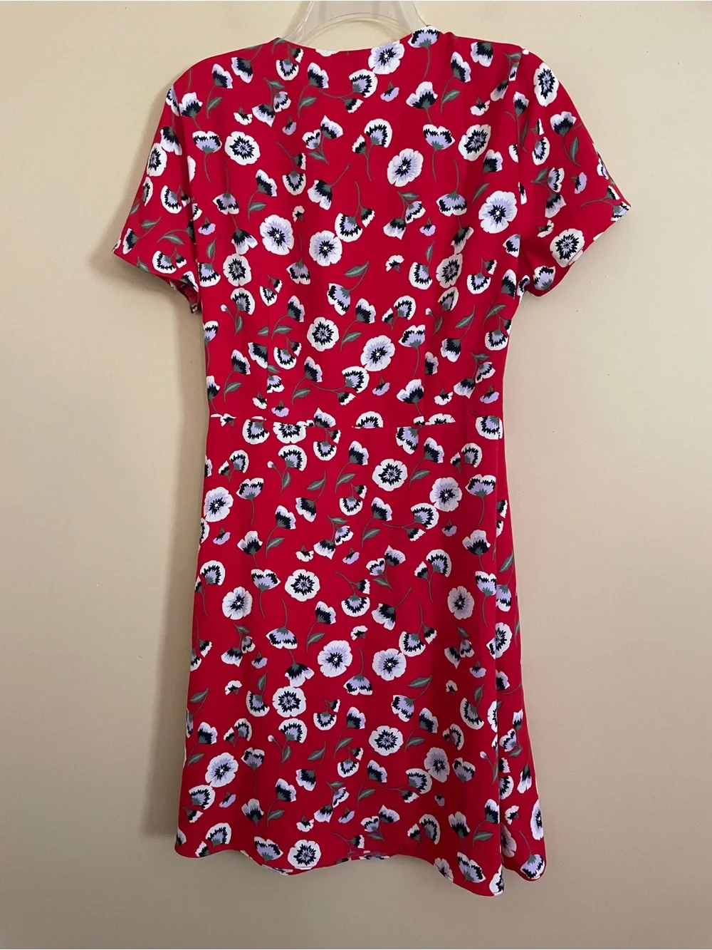 J. Crew Wrap Dress Size 10 Floral Short Sleeves Cottagecore L6954 Lightweight