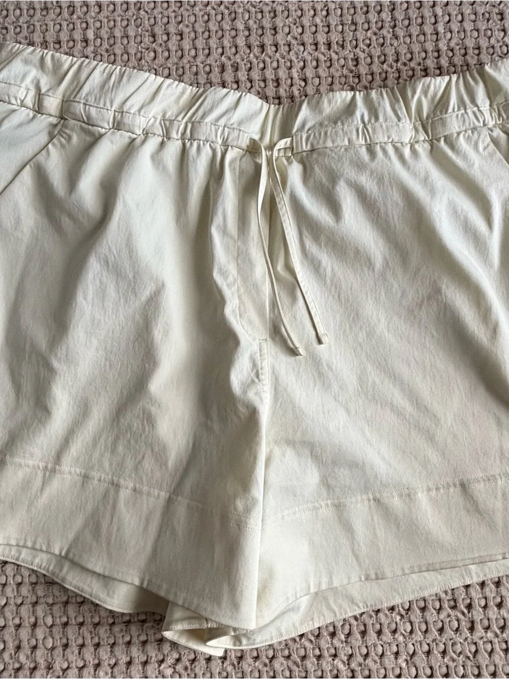 lululemon athletica Yellow Elastic Drawstring Athletic Shorts