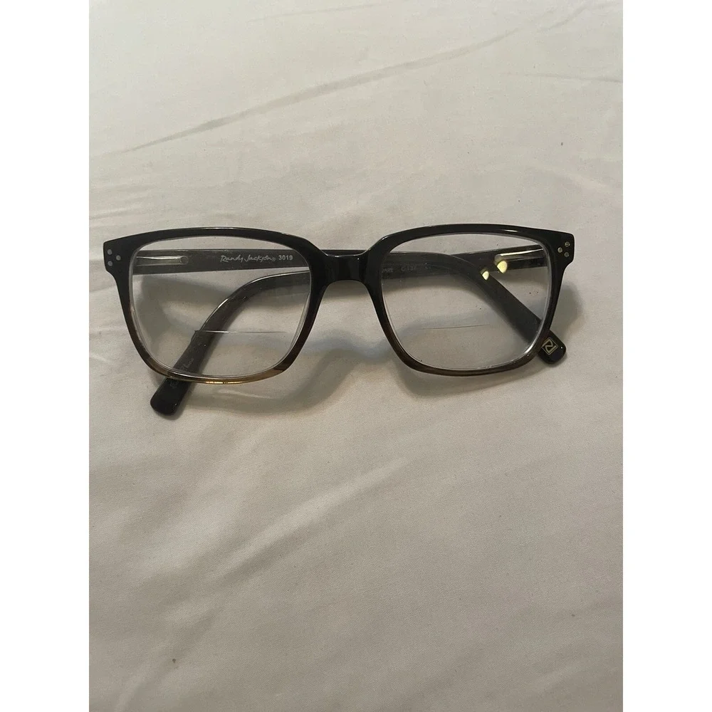 Randy Jackson Eyeglasses RJ 3019 Black Fade 53-19-145 w/ RJ Hard Case