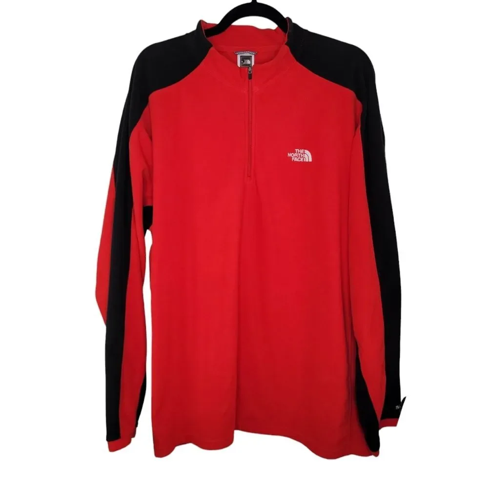 North Face TKA 100 Fleece Pullover Sweatshirt 1/4 Zip Hiking Size XXL