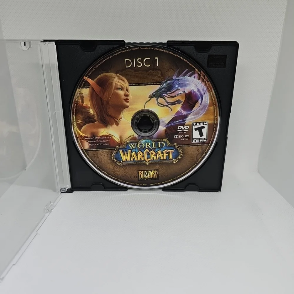 World of Warcraft (Windows/Mac, 2004, Blizzard Entertainment) Disk 1 Only!