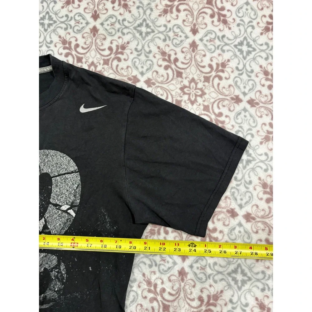 Nike Dri-FIT Go Hard Graphic T-Shirt Mens Large Black Training Gym Tee