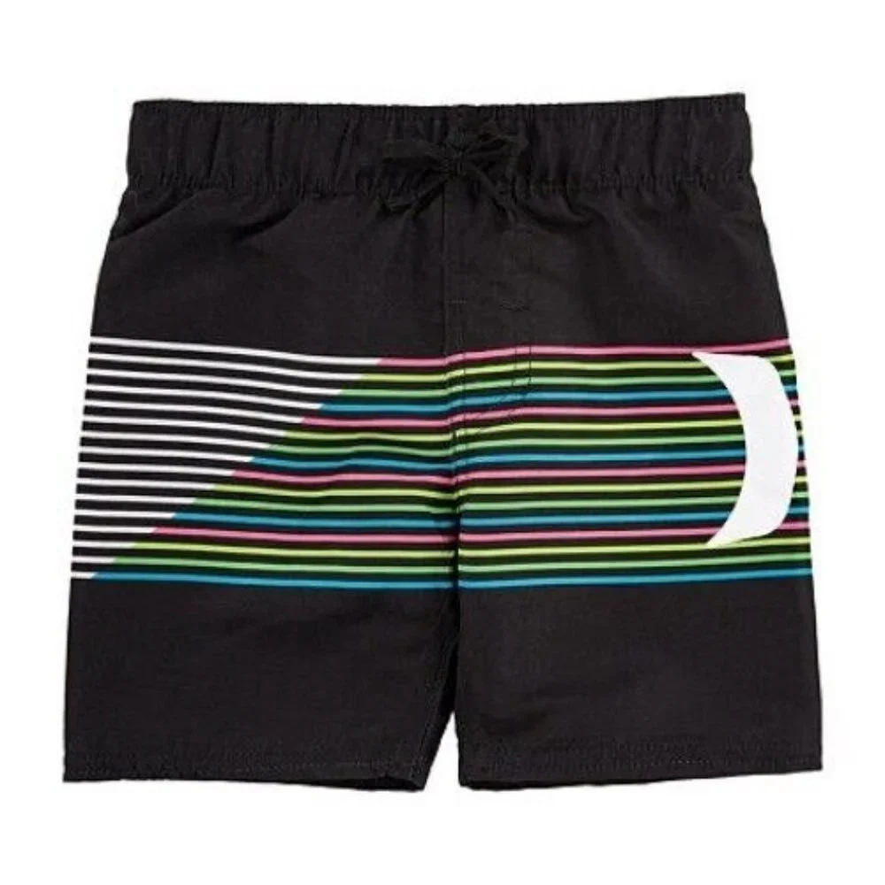 Hurley Kids Slash Pull-on Boardshorts (Little Kids) (Black) Boy's Swiim size 5