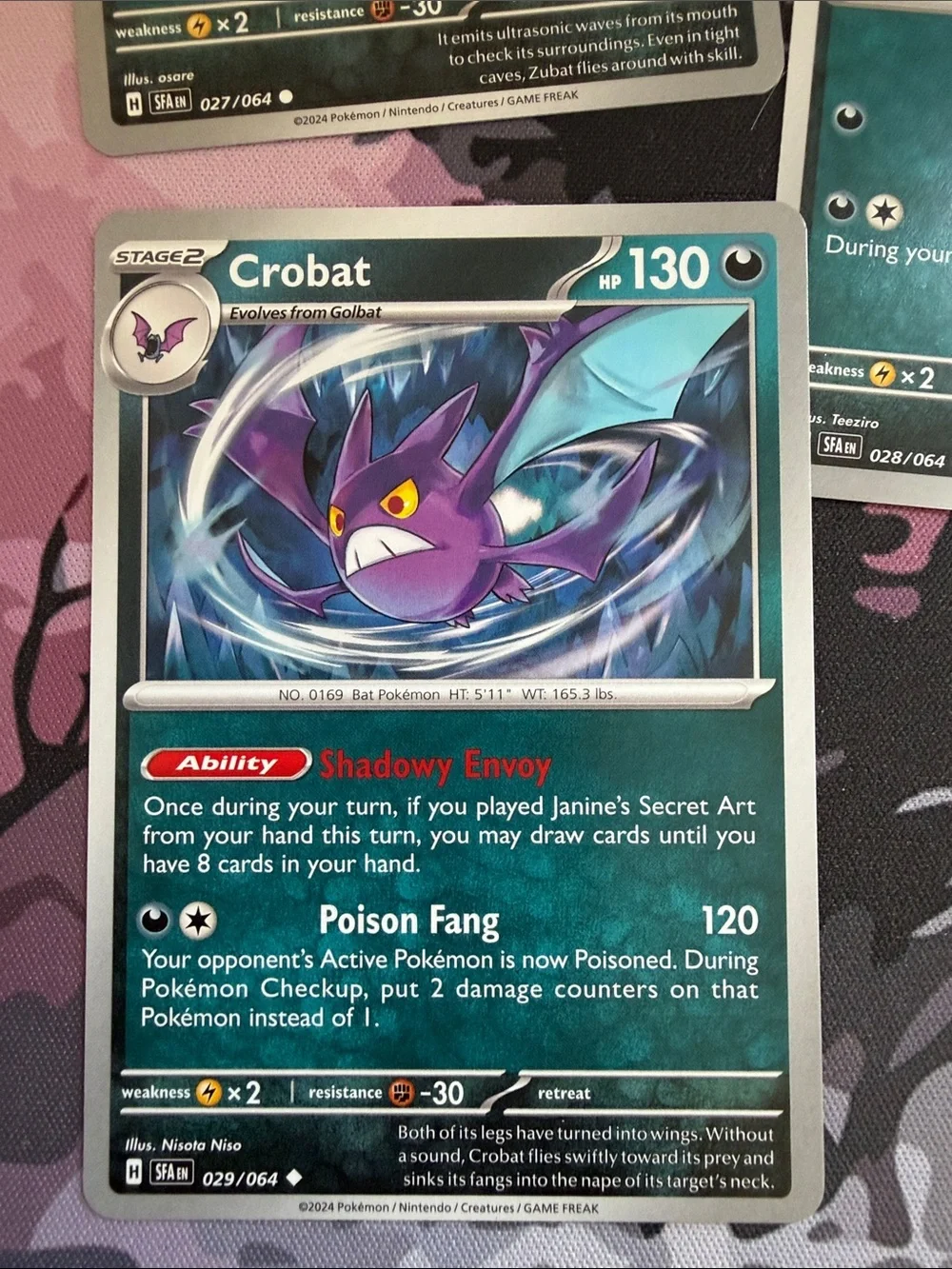 Zubat, Golbat & Crobat Evolution Lot | Shrouded Fable | ✨5/$25✨