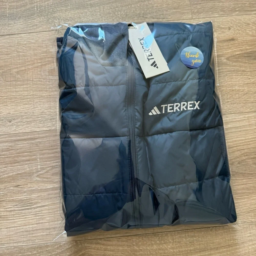 adidas Terrex Multi Hybrid Blue Steel Jacket Size Medium