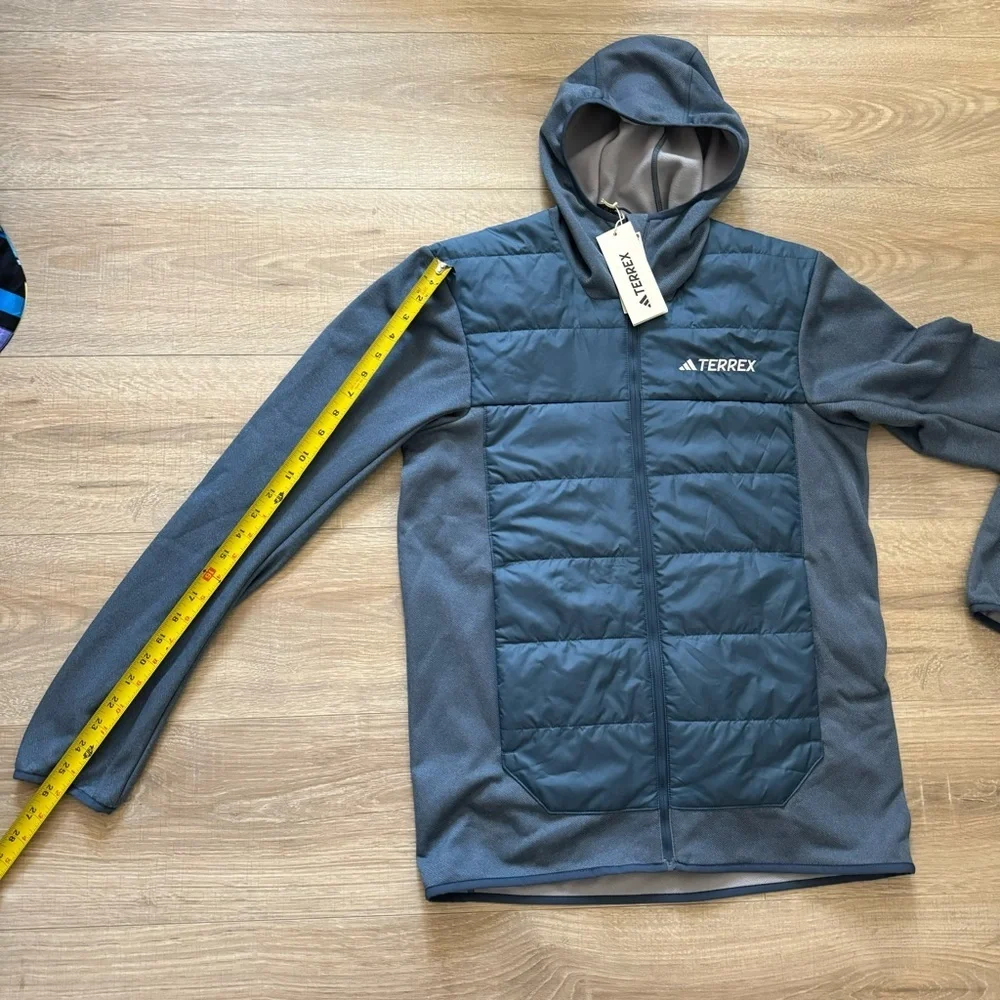 adidas Terrex Multi Hybrid Blue Steel Jacket Size Medium