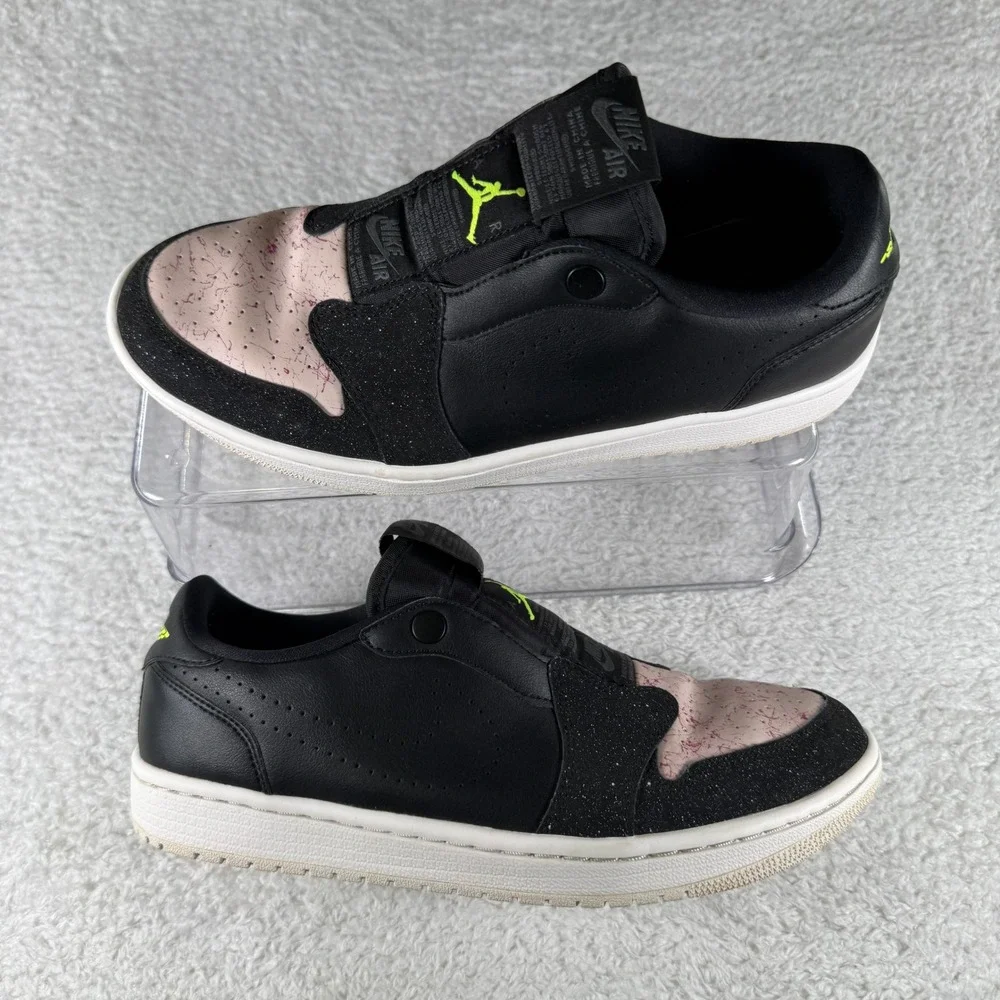 Nike Air Jordan 1 Low Slip Sneaker‎ Shoes Women's Silt Red Black US 10.5