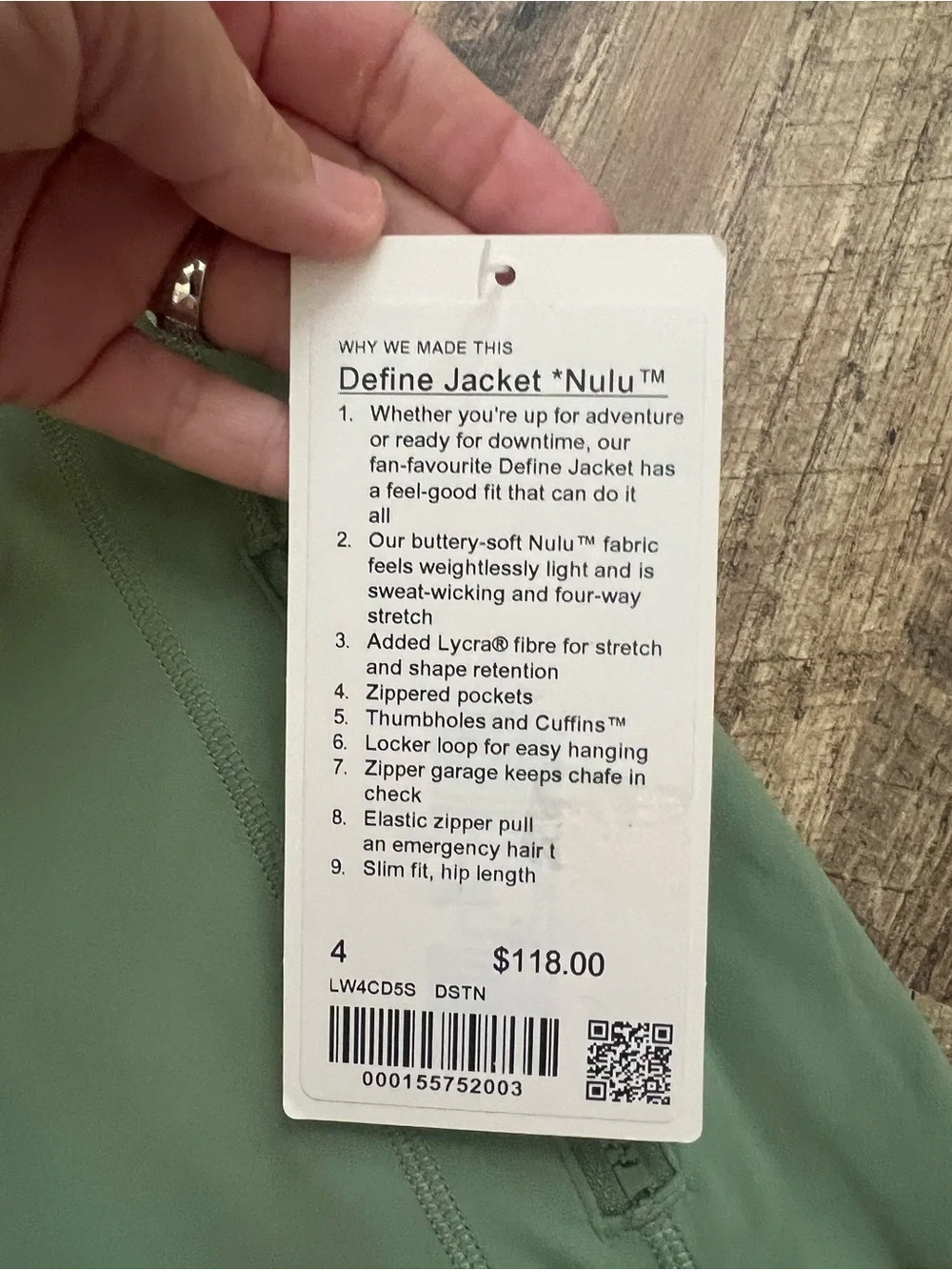 lululemon athletica define jacket