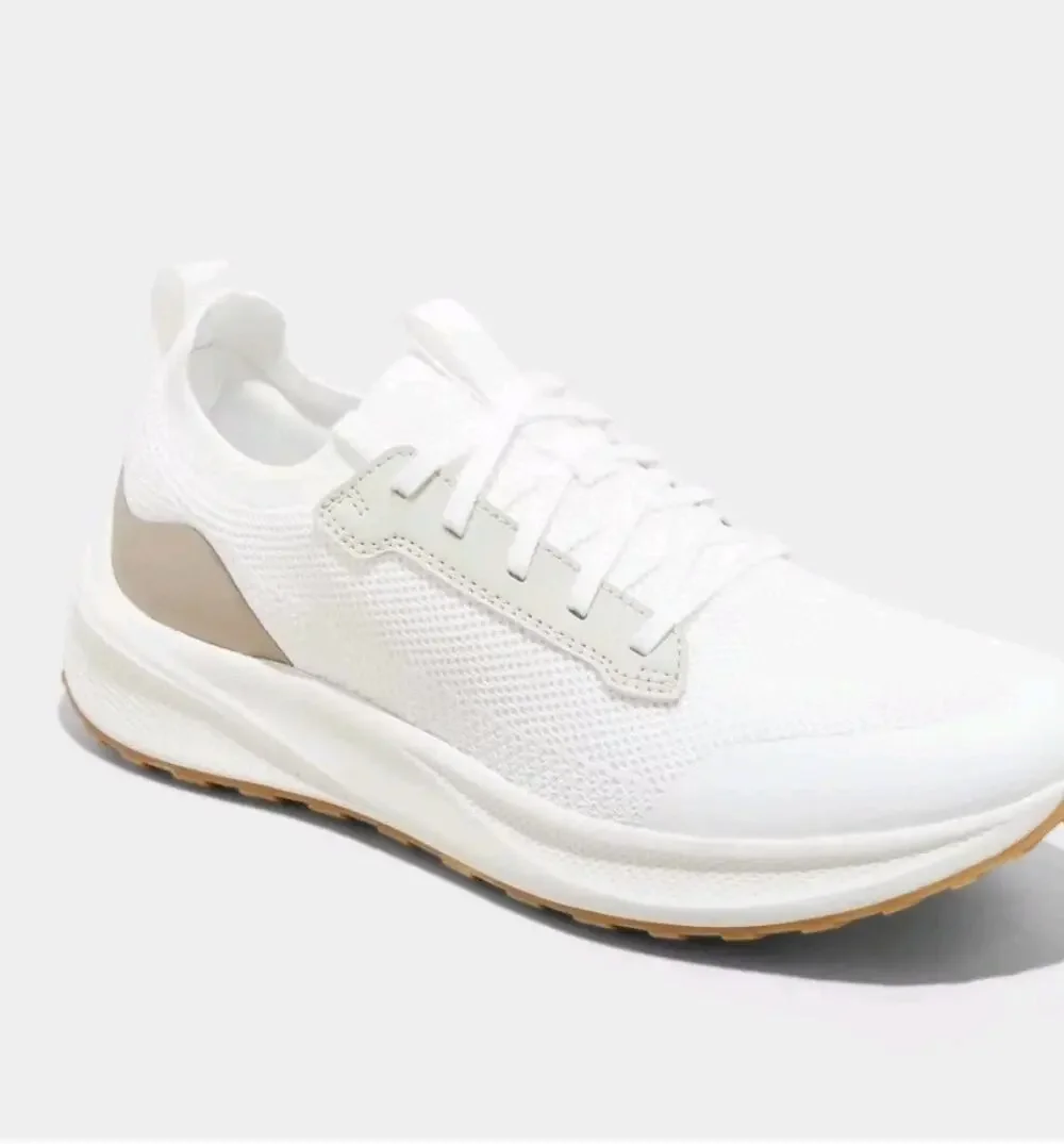Men Lee Knit Sneakers with Memory Foam Insole - Goodfellow - White
