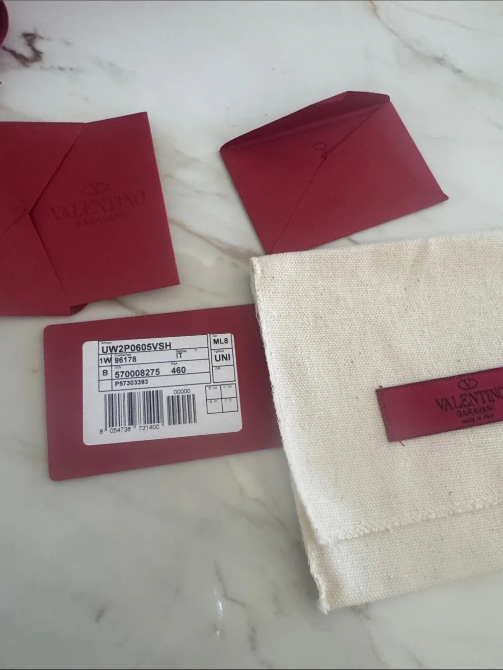 Valentino Black Leather Bow Zip wallet new