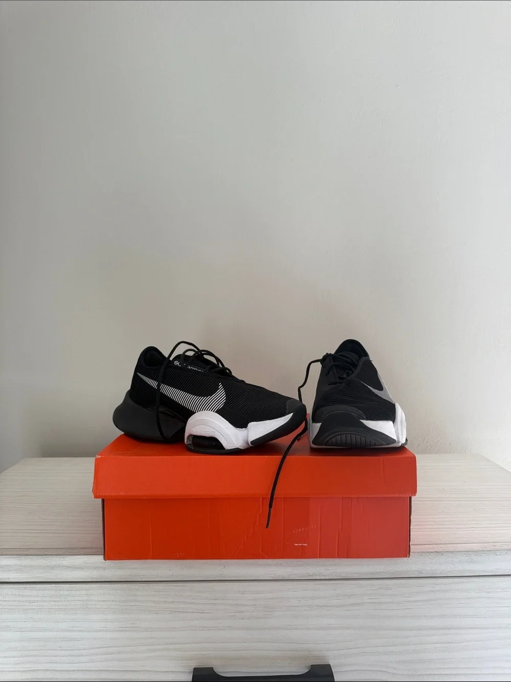 Nike Women’s Black and White Superrep Sneakers