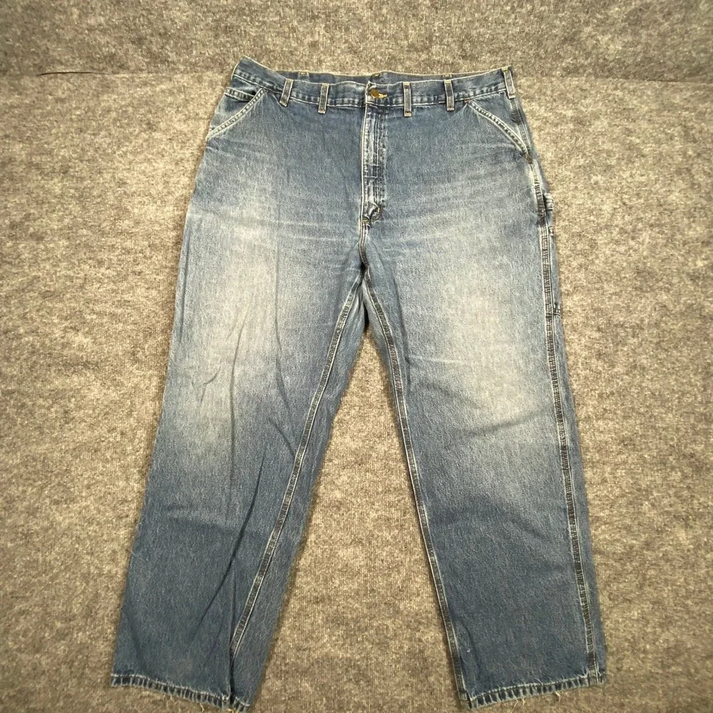 Carhartt B13 DPS Mens Original Dungaree Fit Carpenter Jeans Blue 44x32 (Fits 30)
