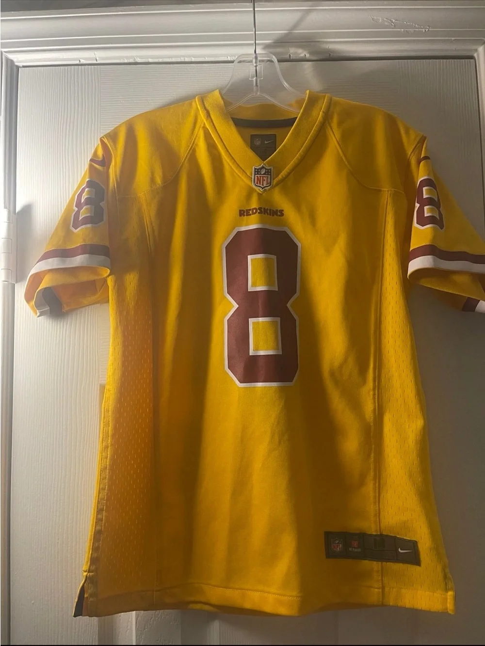 Nike Washington Redskins Football Jersey NFL Kirk Cousins Yellow #8 Youth M