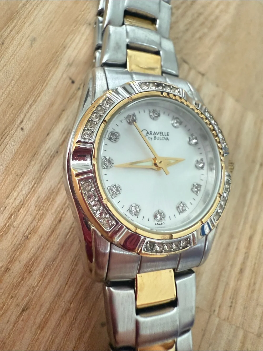 Caravelle by Bulova ladies two tone watch NEW BATTERY