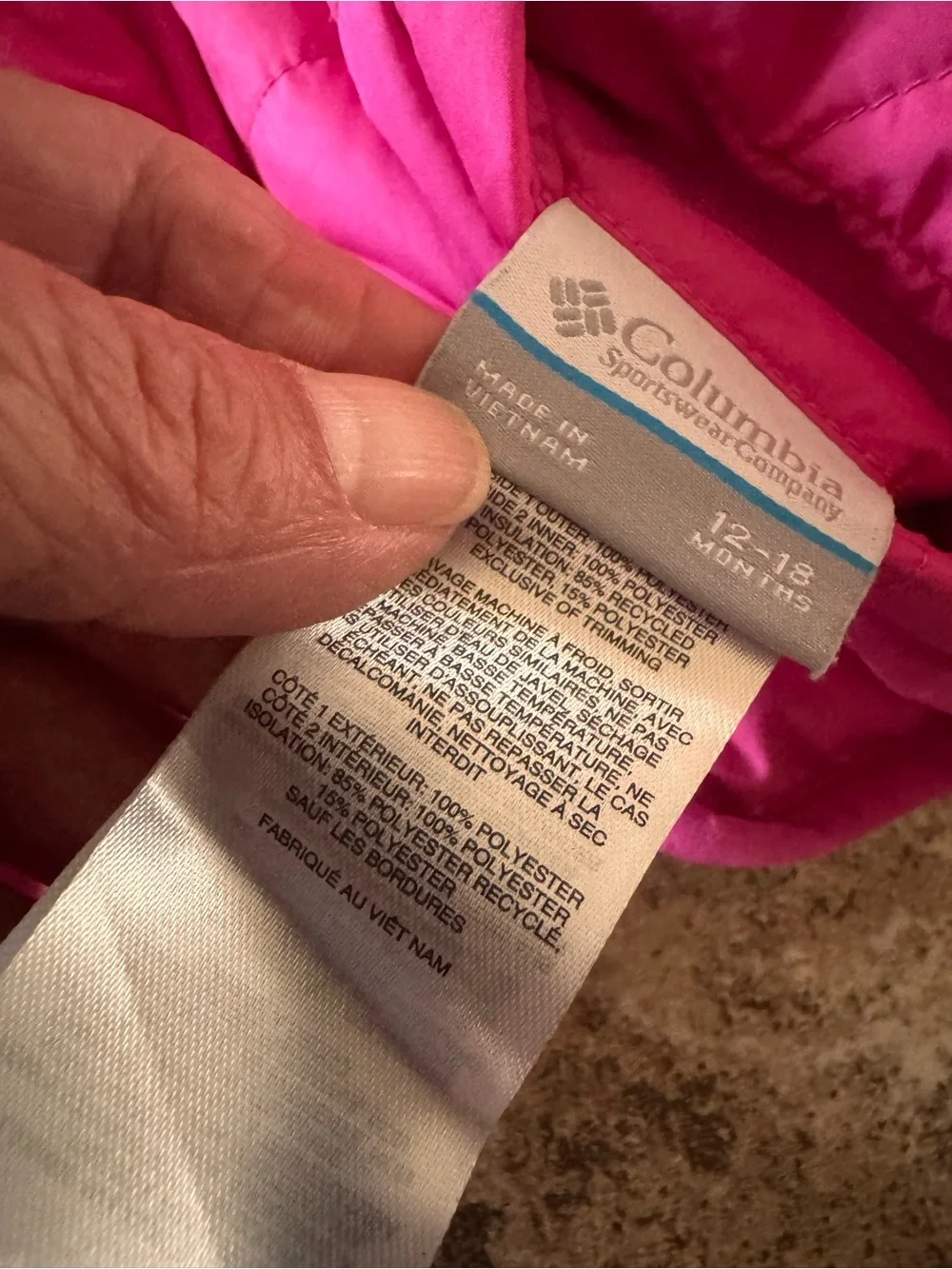 Columbia reversible jacket