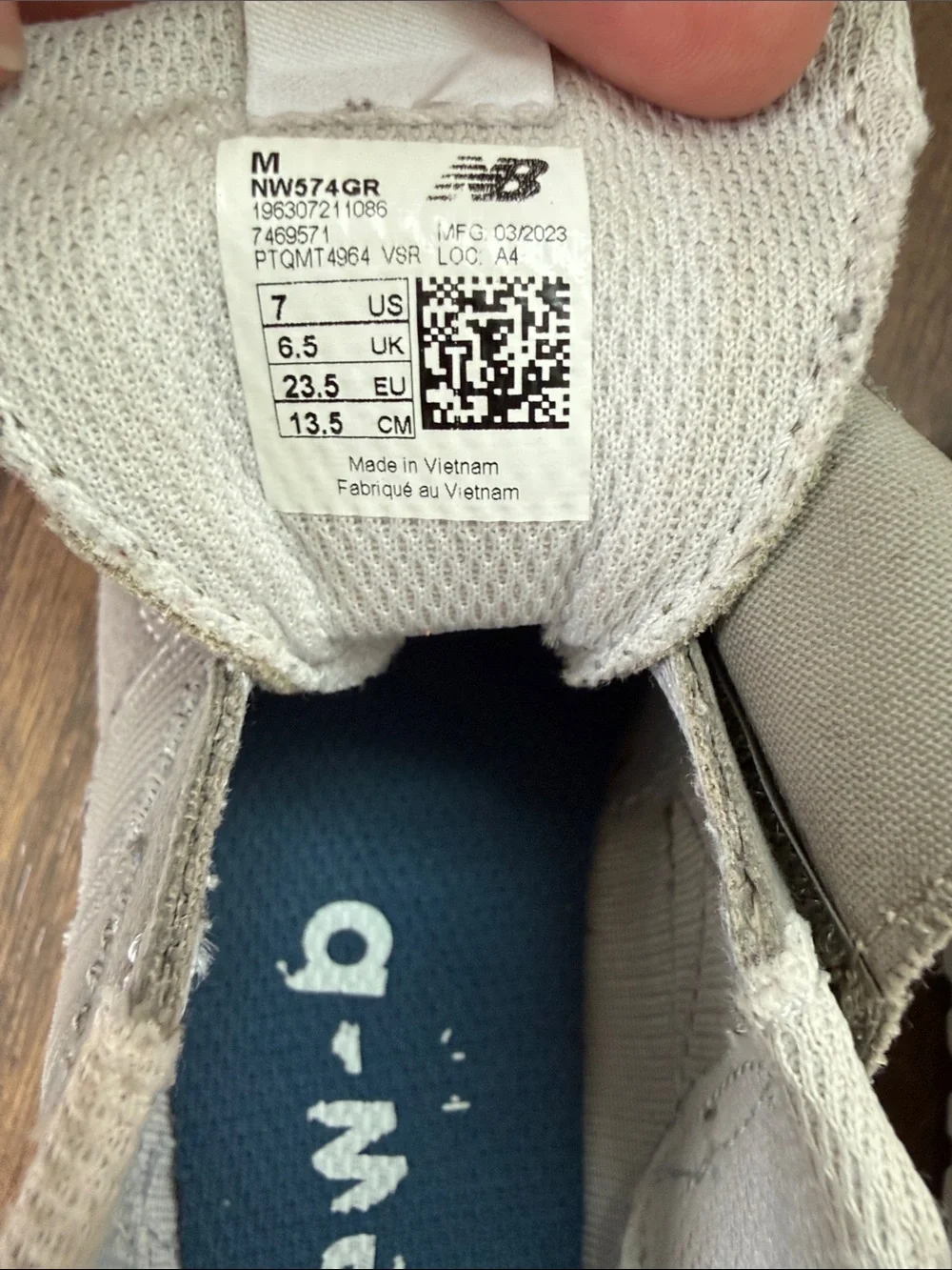 New Balance New-b 574 Gray Velcro Sneakers