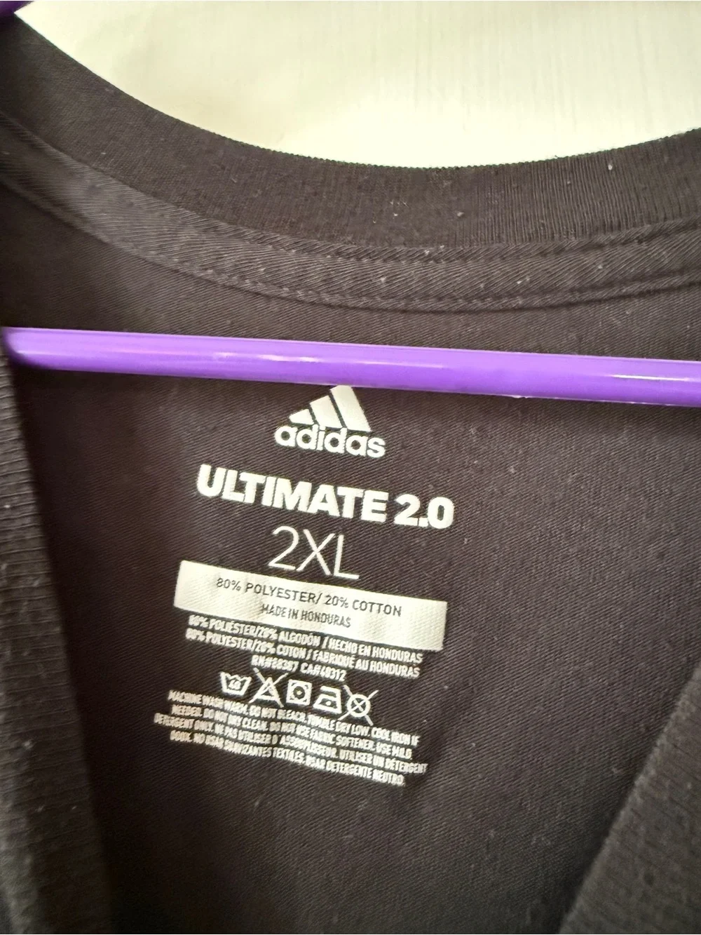 adidas Men’s Black V-Neck Athletic Tee ultimate 2.0