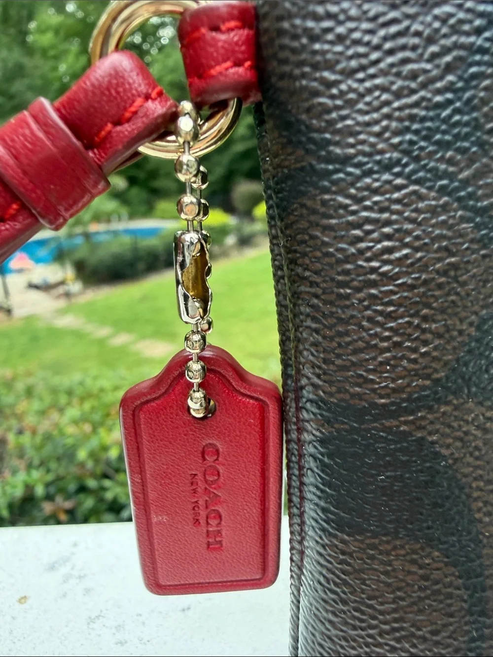 Coach wristlet signature