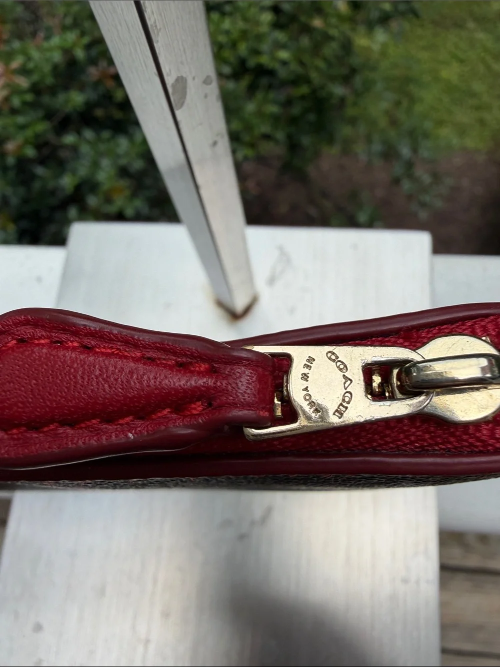 Coach wristlet signature