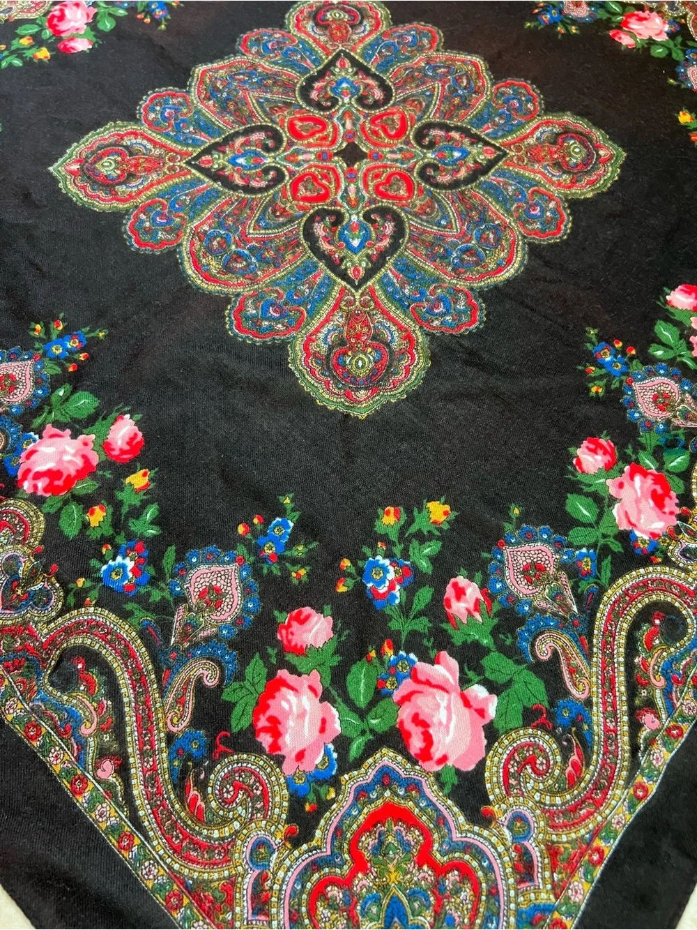 Source Unknown floral paisley