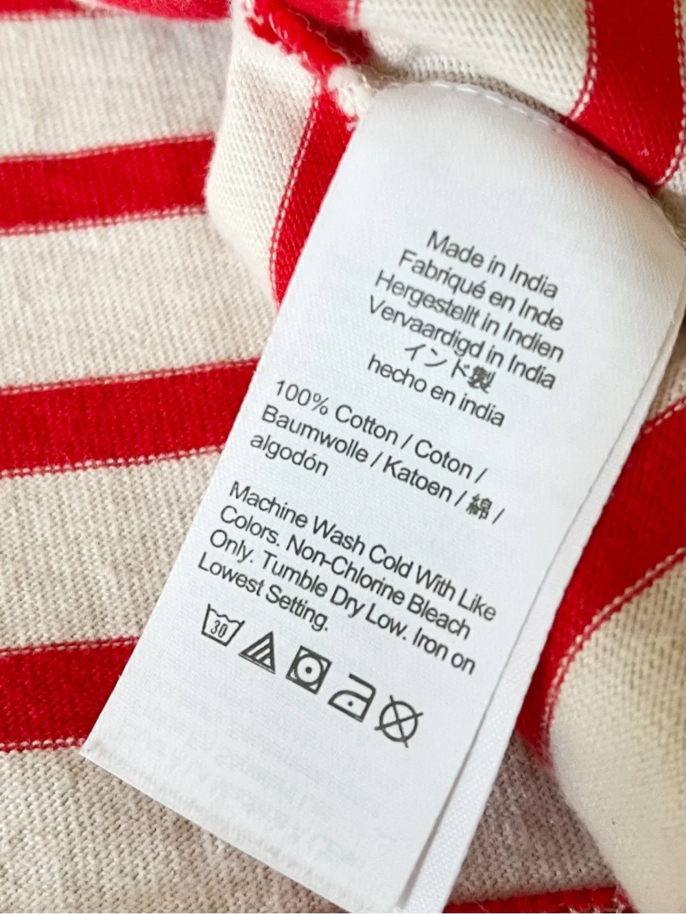 J. Crew red white