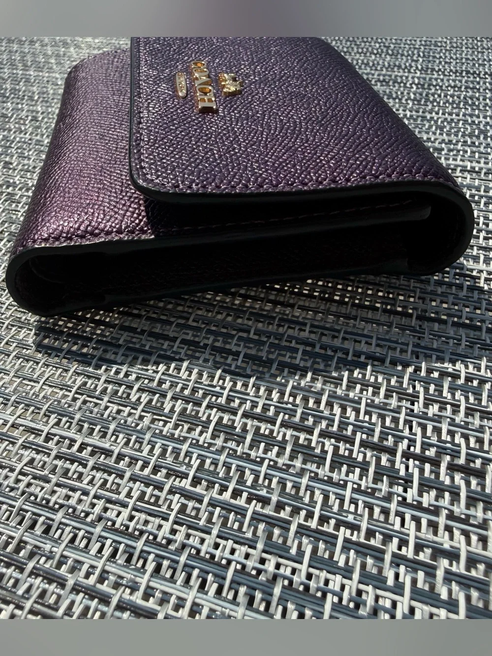 Coach metallic purple