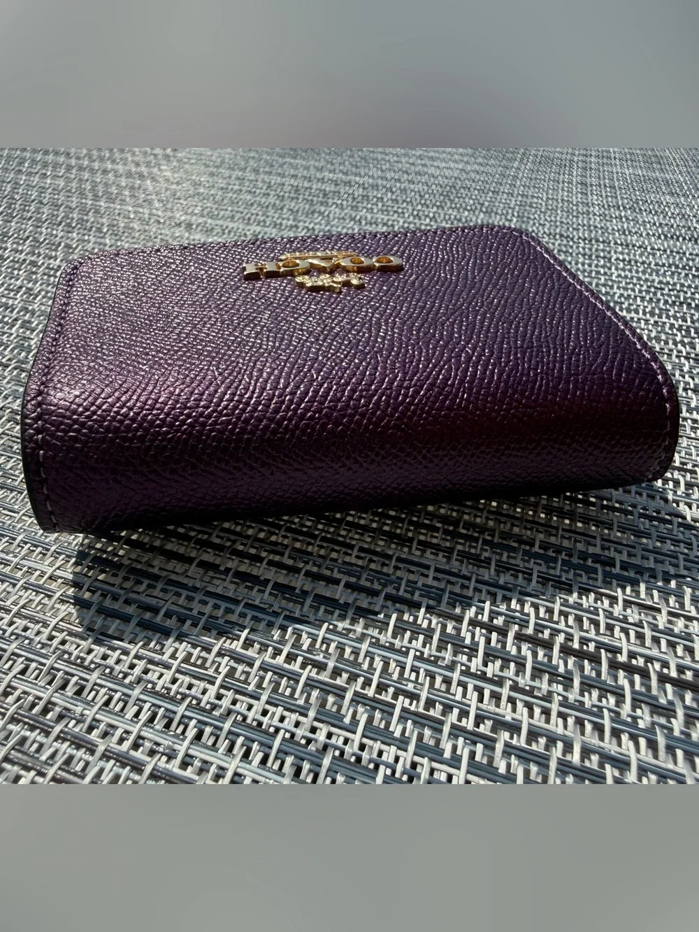 Coach metallic purple