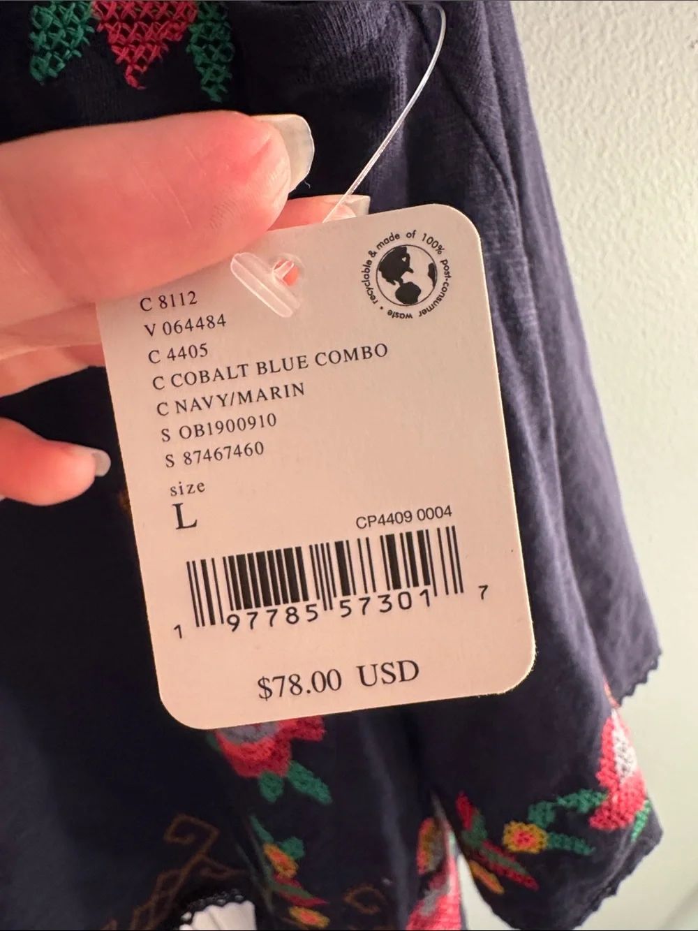 Free People sleeveless navy