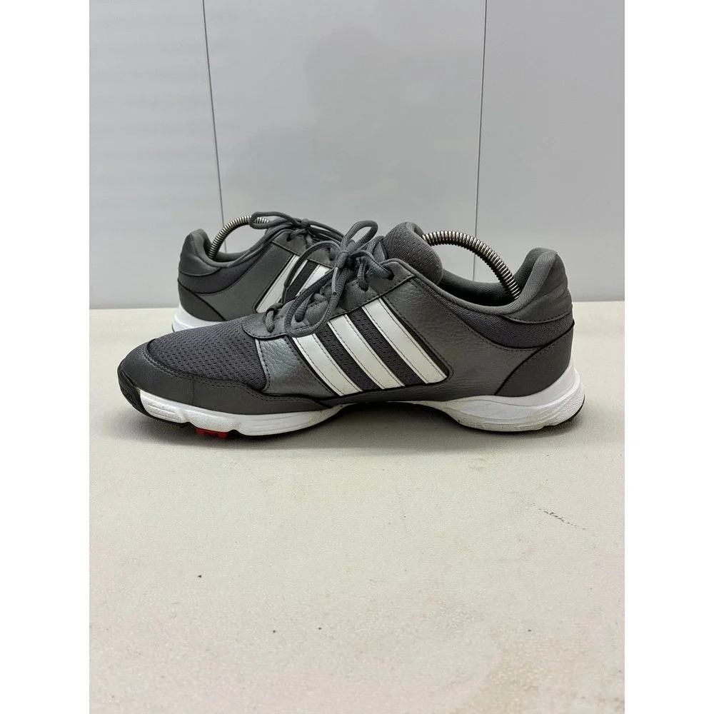 Adidas Tech Response Mens Golf Shoes Grey White Red Spiked F33551 Size 10