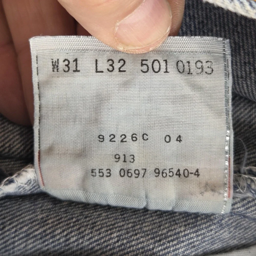 Levis measurements sizing measured