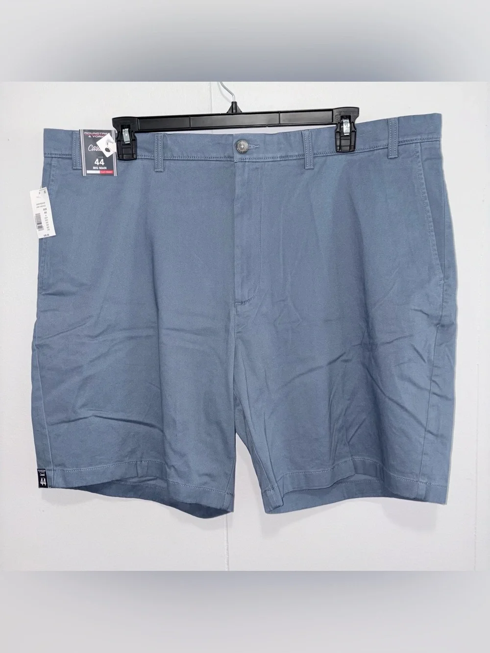 Roundtree & Yorke Mens Big & Tall Shorts 44 Vint Indigo Classic Fit NWT