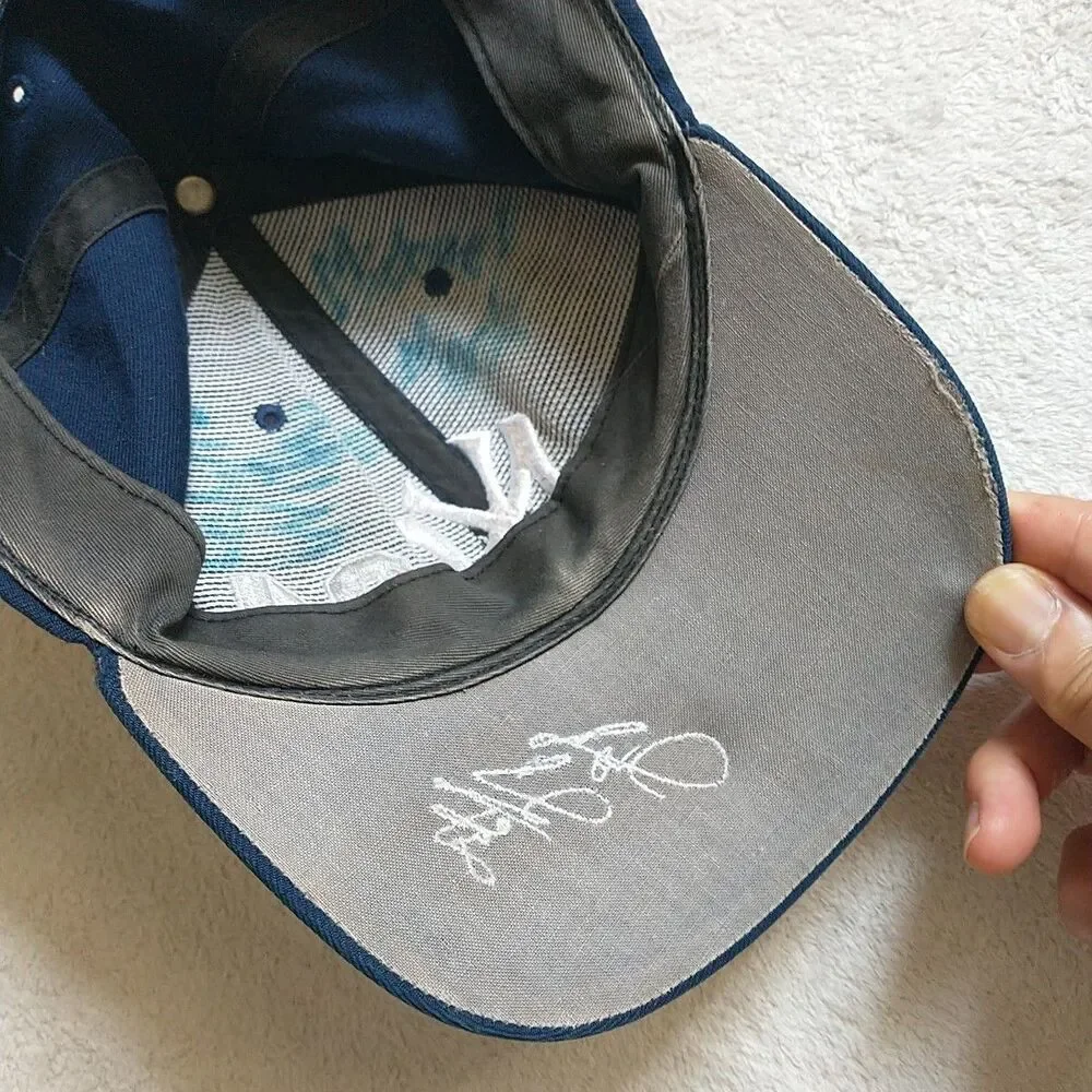 New York Yankees Hat Cap #24 Tino Martinez Embroidered Signed Michael Mark