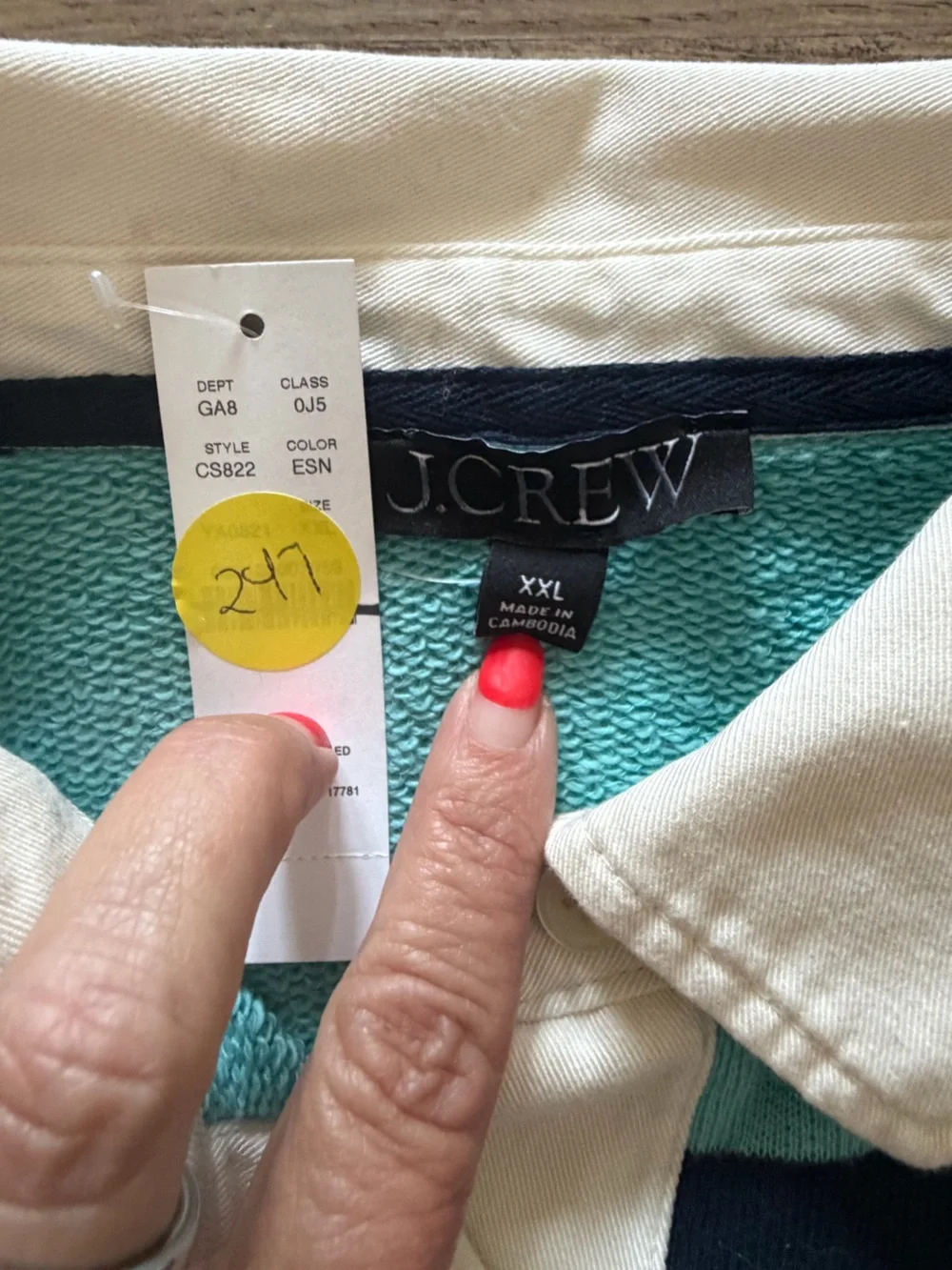 J. Crew crew oversized
