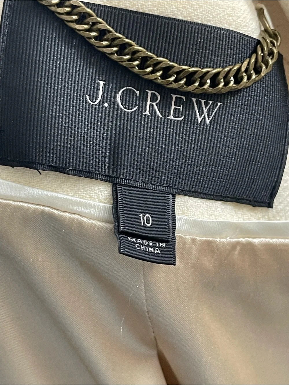 J. Crew elegant cream