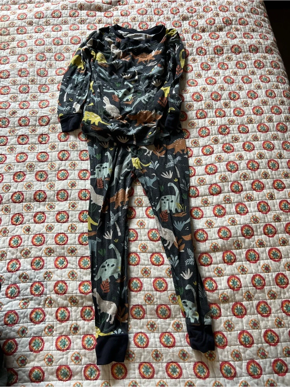 Little Sleepies Jurassic Jungle Bamboo Dinosaur Set size 18-24 months