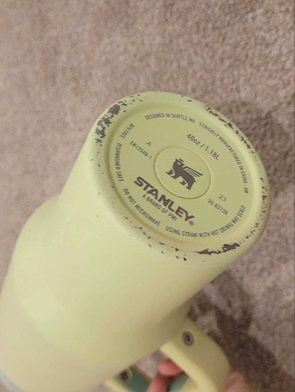 Stanley Green 40oz Tumbler Cup With Straw